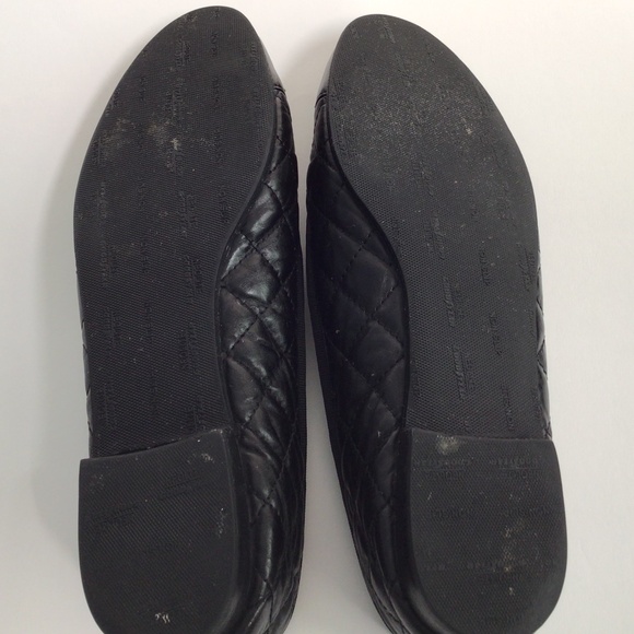 CHANEL CC LOGO BLACK QUILTED LEATHER CLASSIC CAP FLATS SHOES SLIPPER 40 - Picture 8 of 9